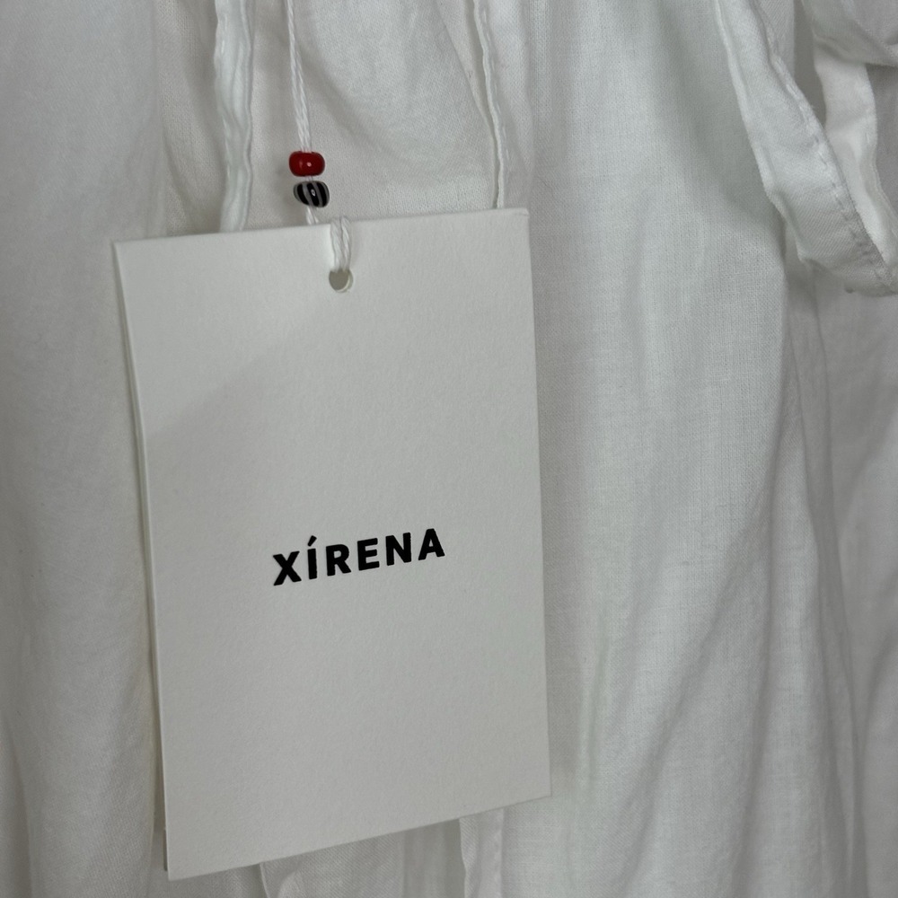 NWT‎ Xirena Owynn Dress Medium Angel Tiered Lace Up Boho Fairy White Coquette - Picture 5 of 10